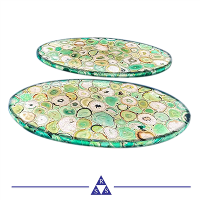 Batu semula jadi agate hijau