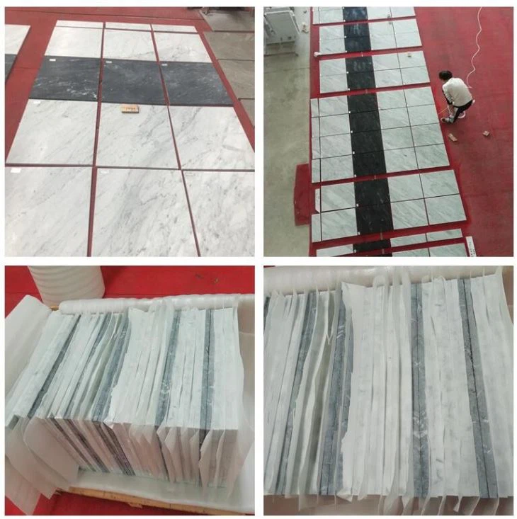 Carrara White flooring