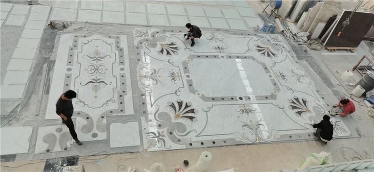 Tatahan Waterjet Medallion Marble