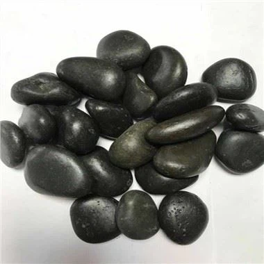 Black Stone Pebble For Landscaping