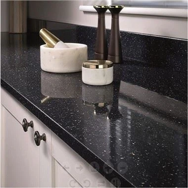Countertop Kuarza Hitam