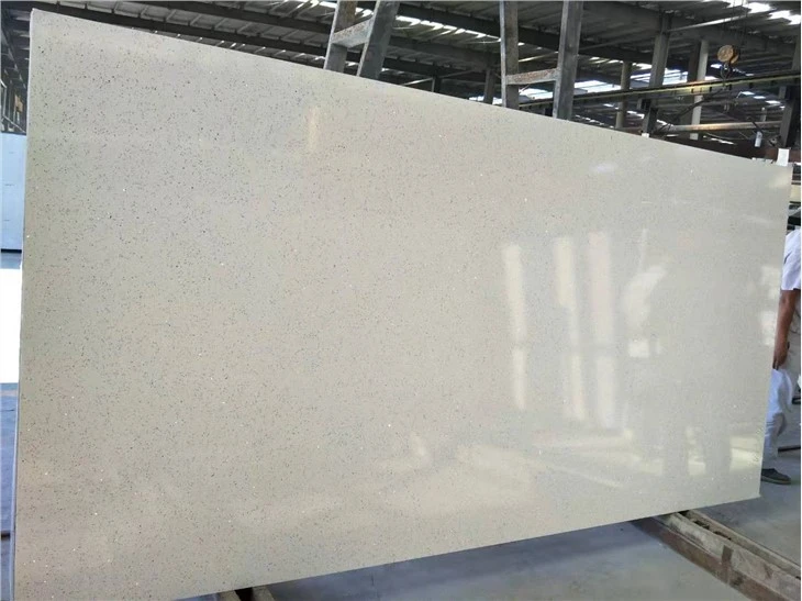 Galaxy White Quartz Slabs Hot Quartz Color