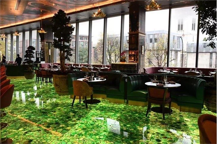 Green Agate Stone For Flooring