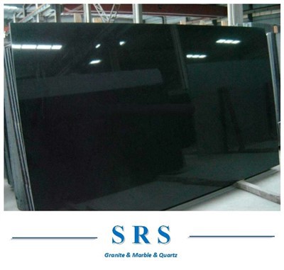 Granit Hitam Shanxi Hitam Mutlak Untuk Menurap, Batu Nisan, Countertop, Taman