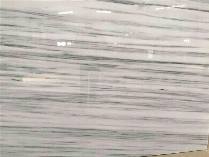 White Mountain White Dan Black Marble Slab Untuk Jubin /Countertop/Backspalash